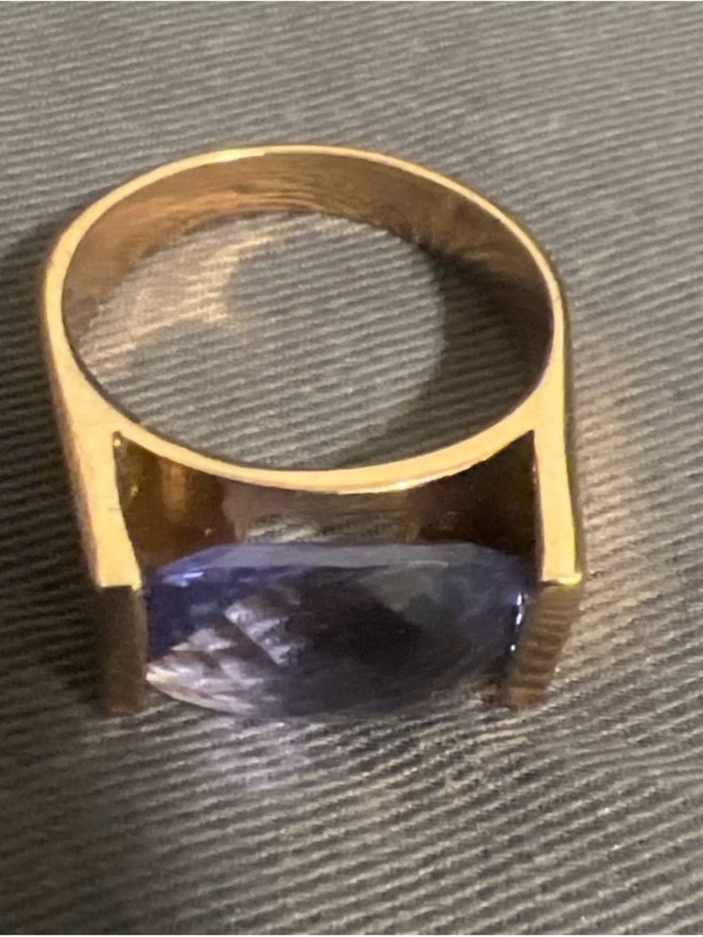 Joan Rivers  amethyst Ring with Cushion Stone  sz9
